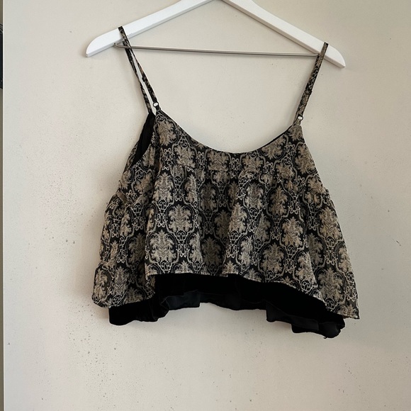 Intimately Free People Paisley Cami with Velvet Trim - Picture 2 of 3